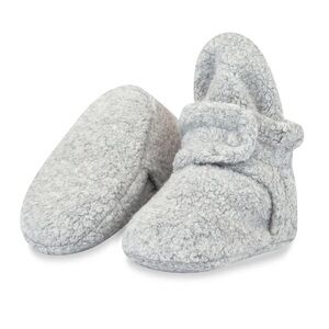Zutano COZIE FLEECE BABY BOOTIE - HEATHER GRAY 6 month